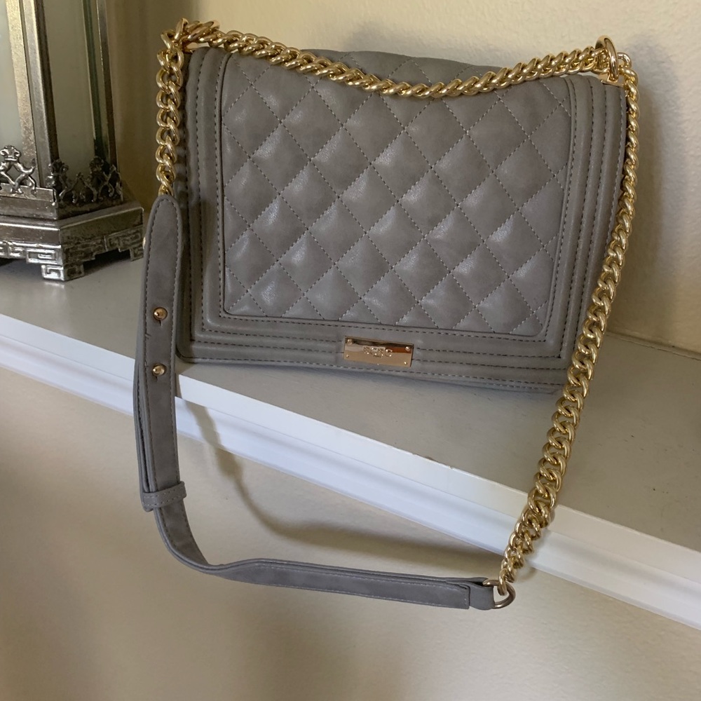 BCBG Gray Paris quilted bag